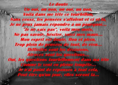Le doute